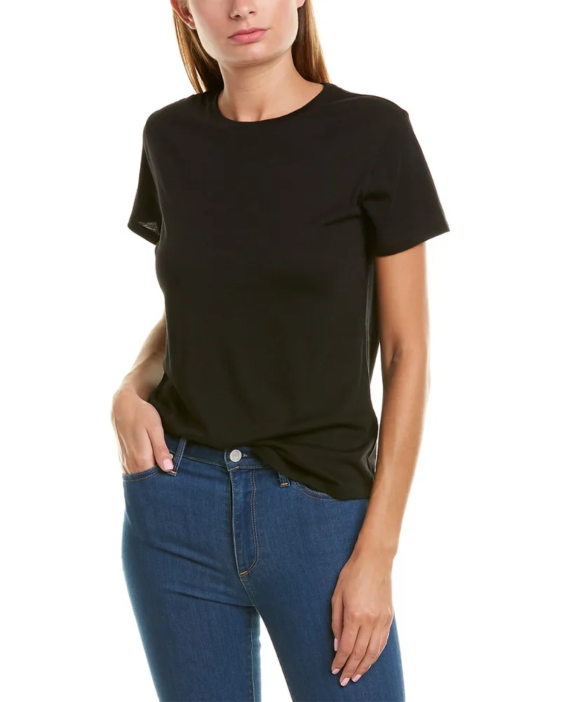 Vince Dropped-Shoulder T-Shirt Black