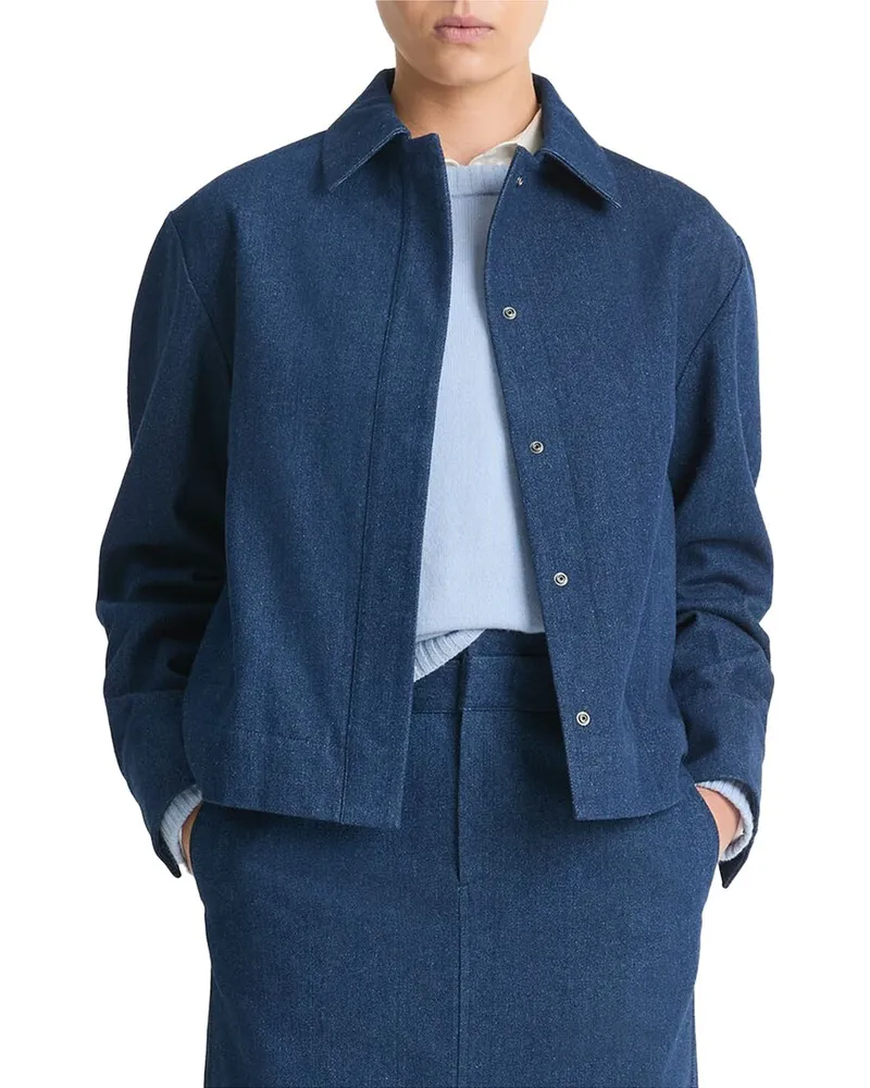 Vince Polished Indigo Twill Jacket Nocolor