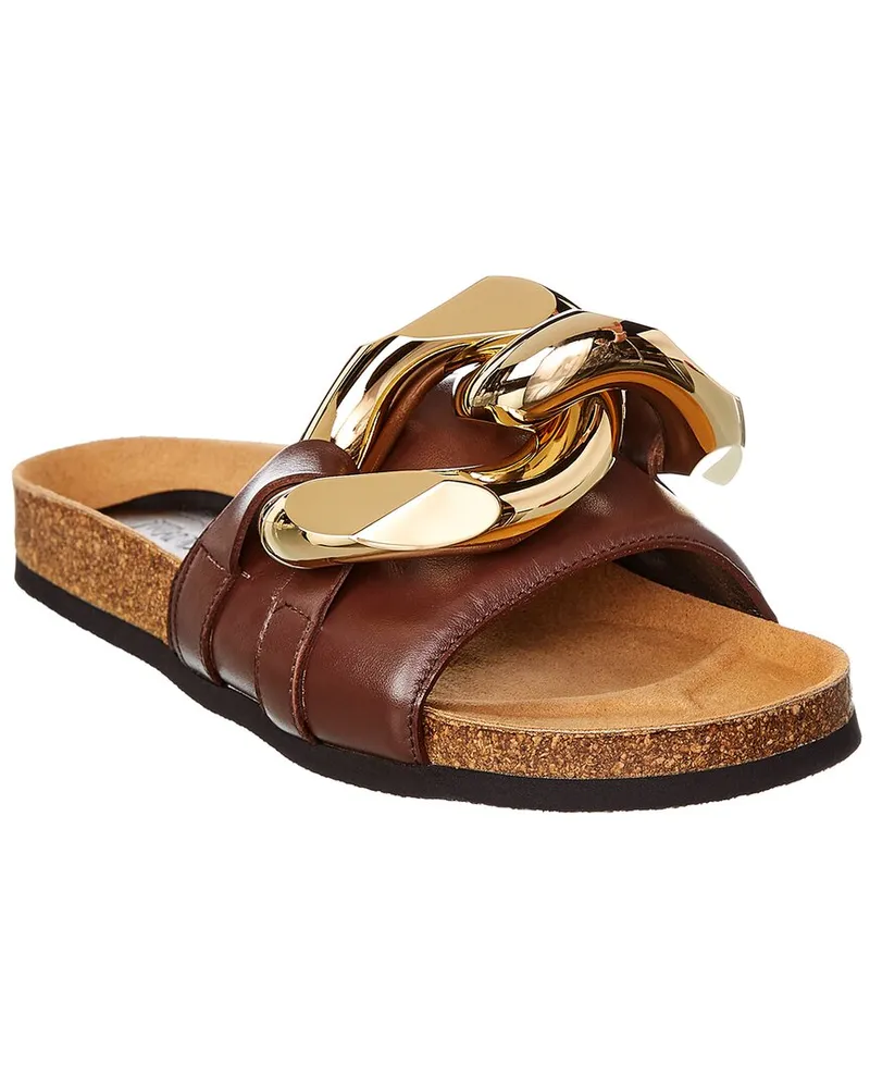 J.W.Anderson Chain Leather Slide Nocolor