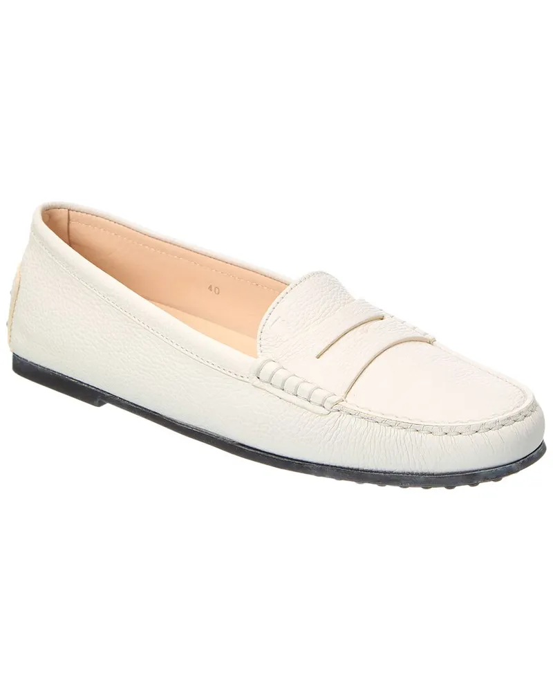 TOD'S TOD’s City Gommino Leather Loafer White