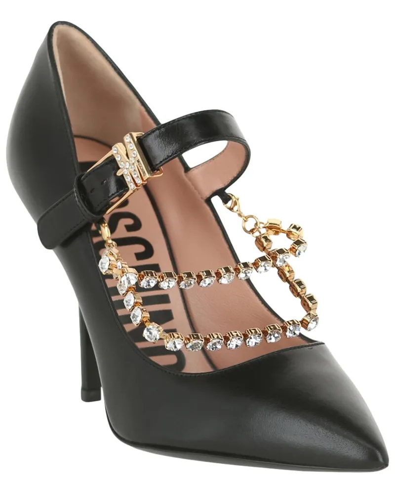 Moschino Leather Pump Black