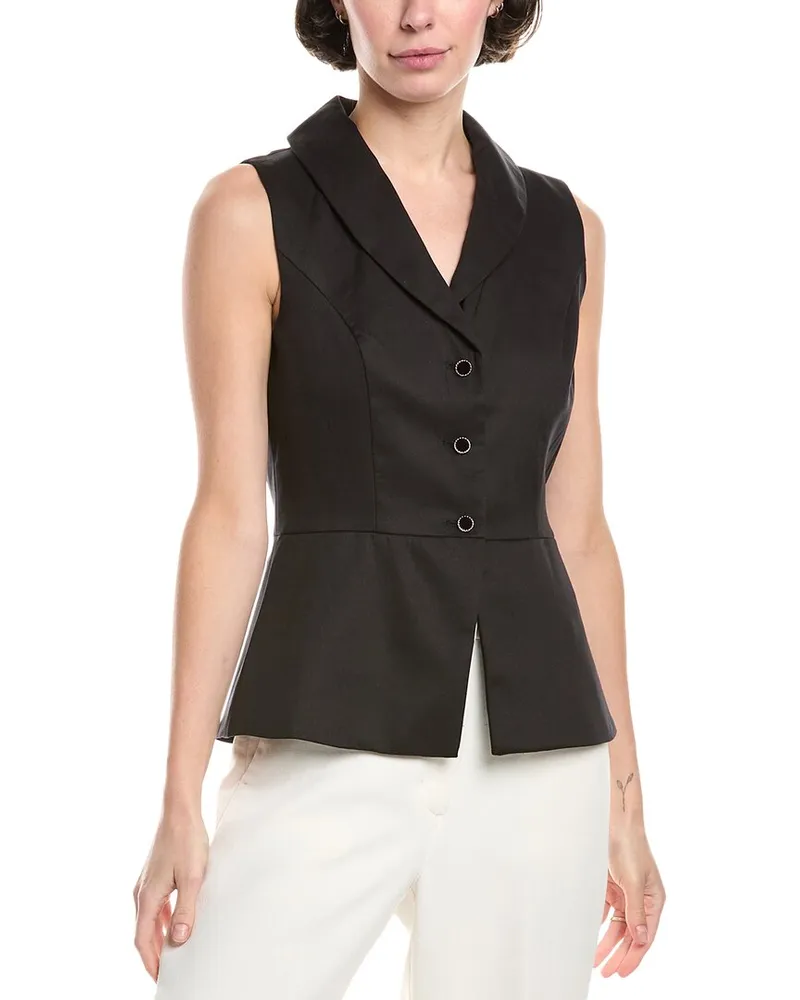 Jason Wu Peplum Vest Black