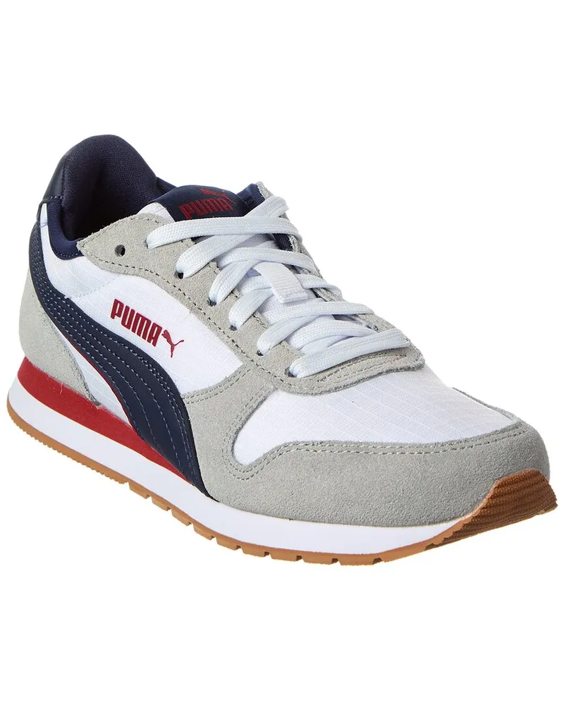 Puma ST Miler Jr Canvas & Suede Sneaker Nocolor