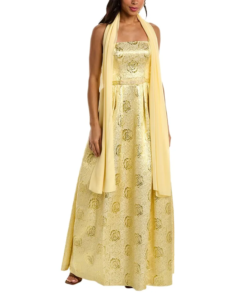 Mikael Aghal Gown Yellow