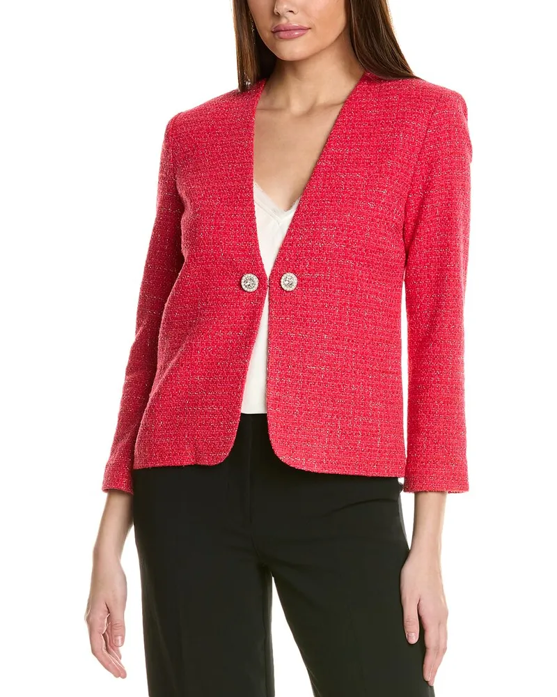 ST. JOHN Tweed Jacket Red