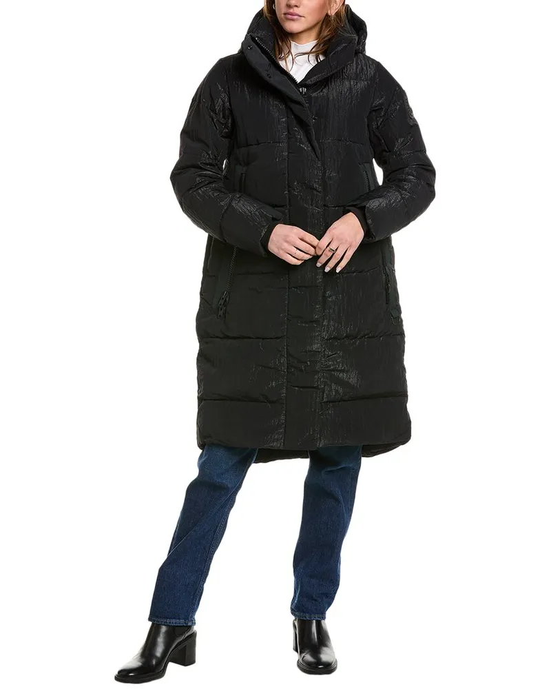 Canada Goose Byward Parka Black Label Shiny Crinkle Slim Fit Parka Black