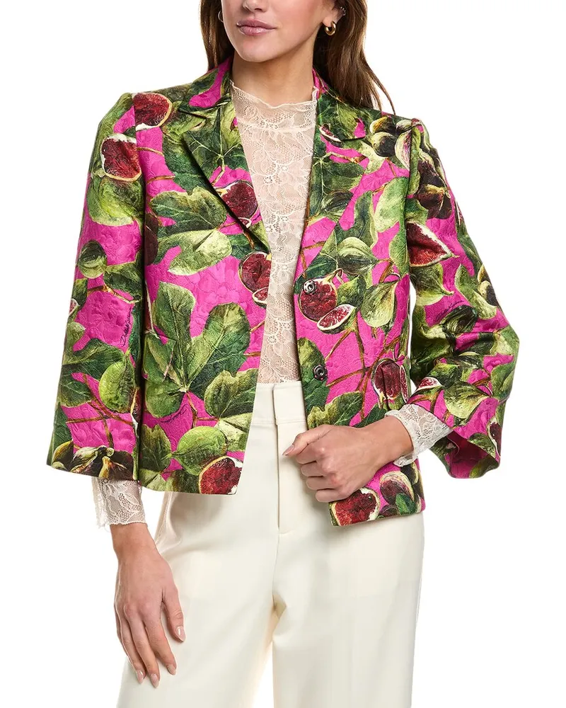 Dolce & Gabbana Silk-Blend Jacket Pink