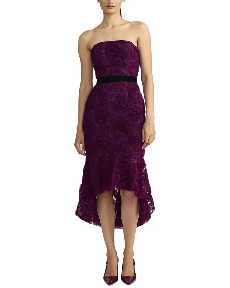 Zac Posen Applique Tulle Dress Nocolor