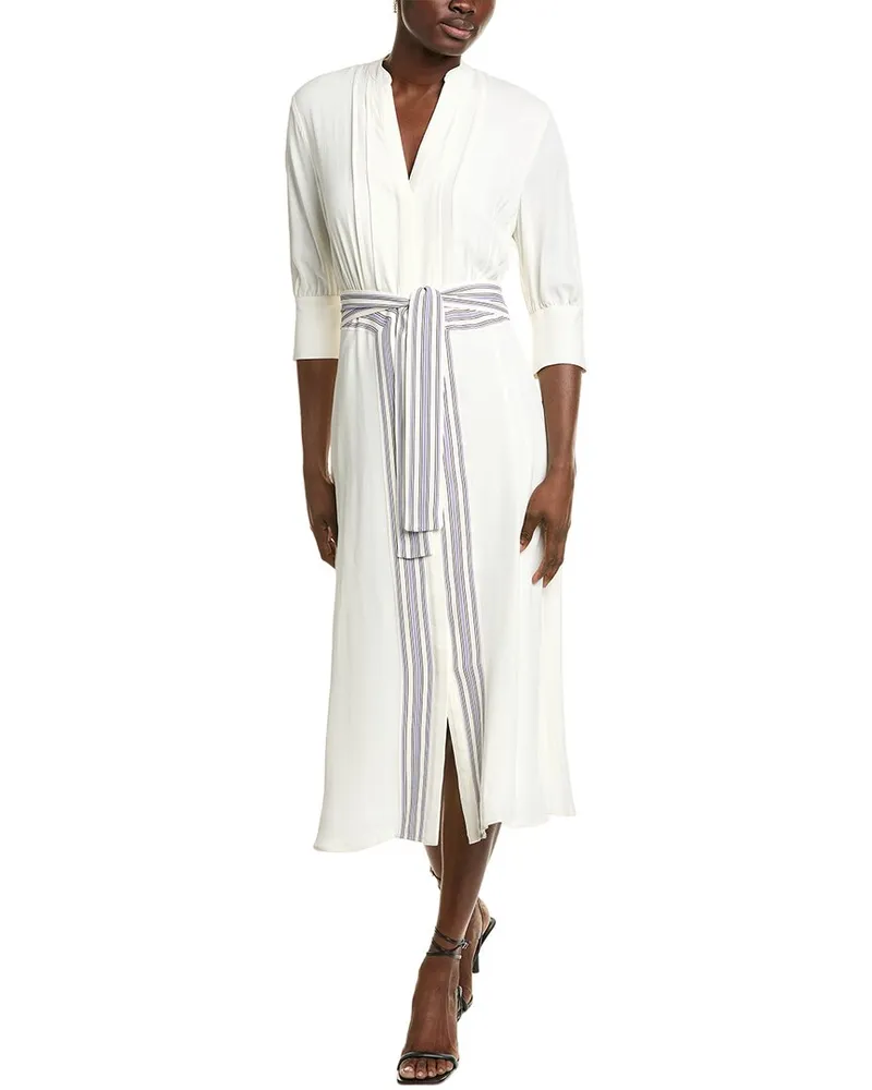 HUGO BOSS Destripie Shirtdress White