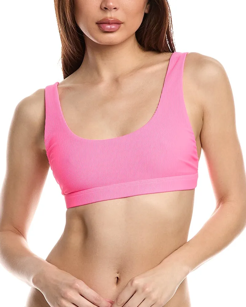 Beach Riot Peyton Bikini Top Pink