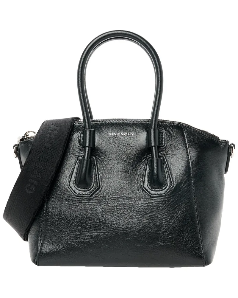 Givenchy Black Box Calf Leather Box Mini Sport Antigona Top Handle Bag  (Authentic Pre-Loved Nocolor