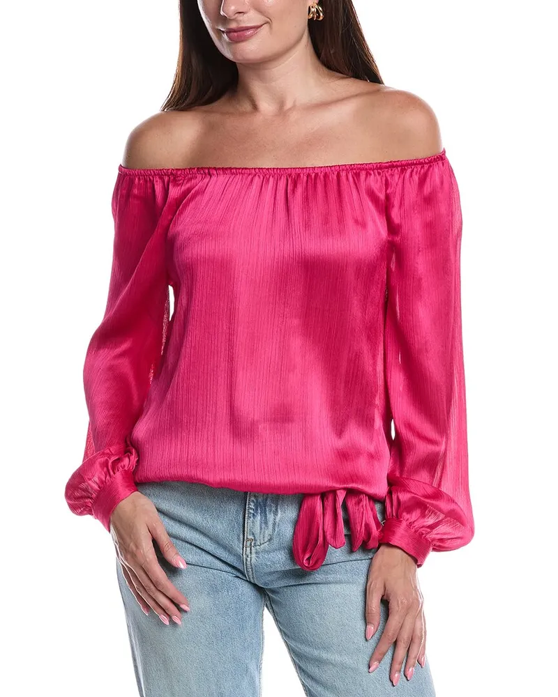 Vince Camuto Off-The-Shoulder Top Pink