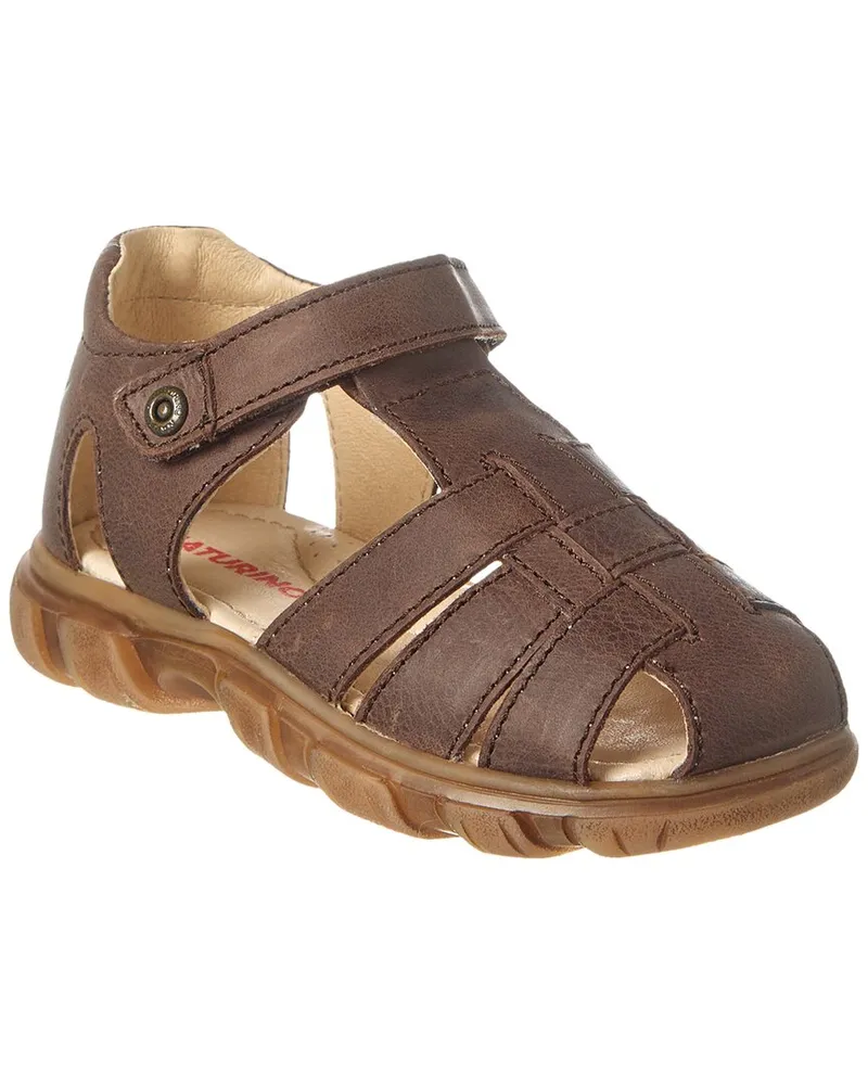 Naturino Gers Wax Leather Sandal Brown