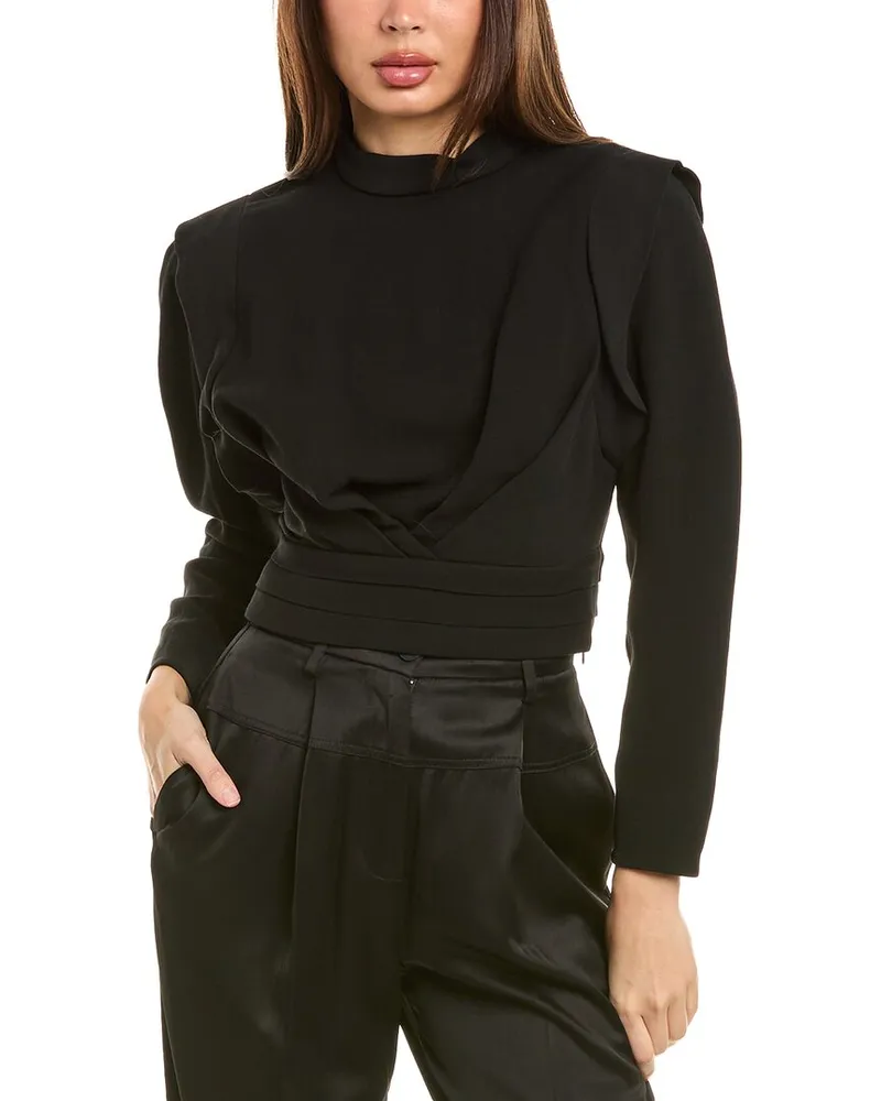 IRO Joana Wool-Blend Top Black