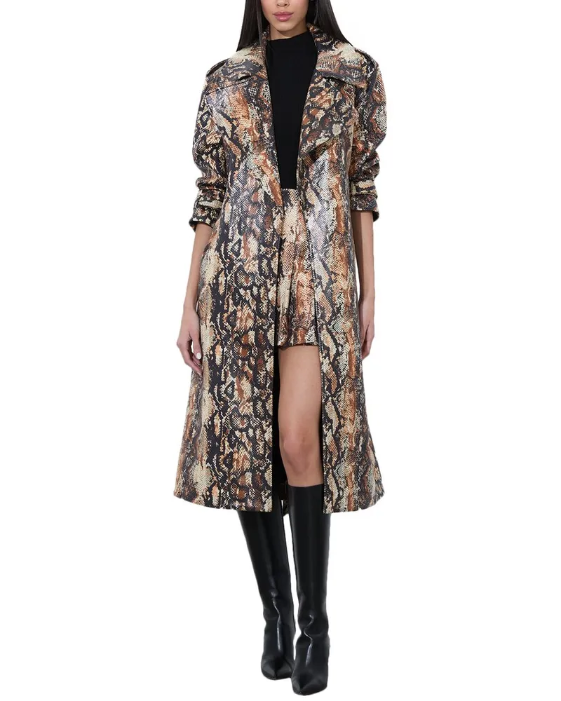 Alice + Olivia Nevada Trench Coat Brown