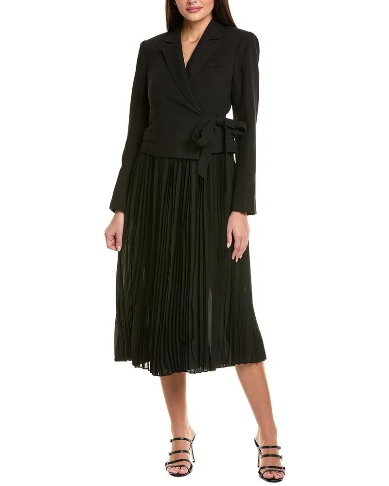 ASTR the Label Sekani Mixed Media Blazer Dress Black