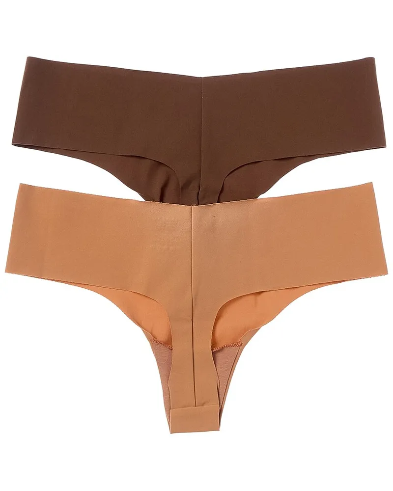 Cosabella 2pk Free Cut Microfiber Thong Nocolor