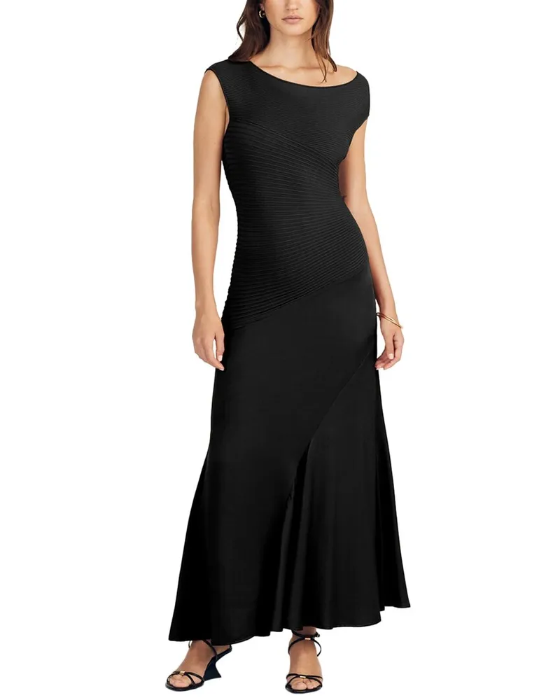 Derek Lam Madeline Mixed Media Dress Nocolor