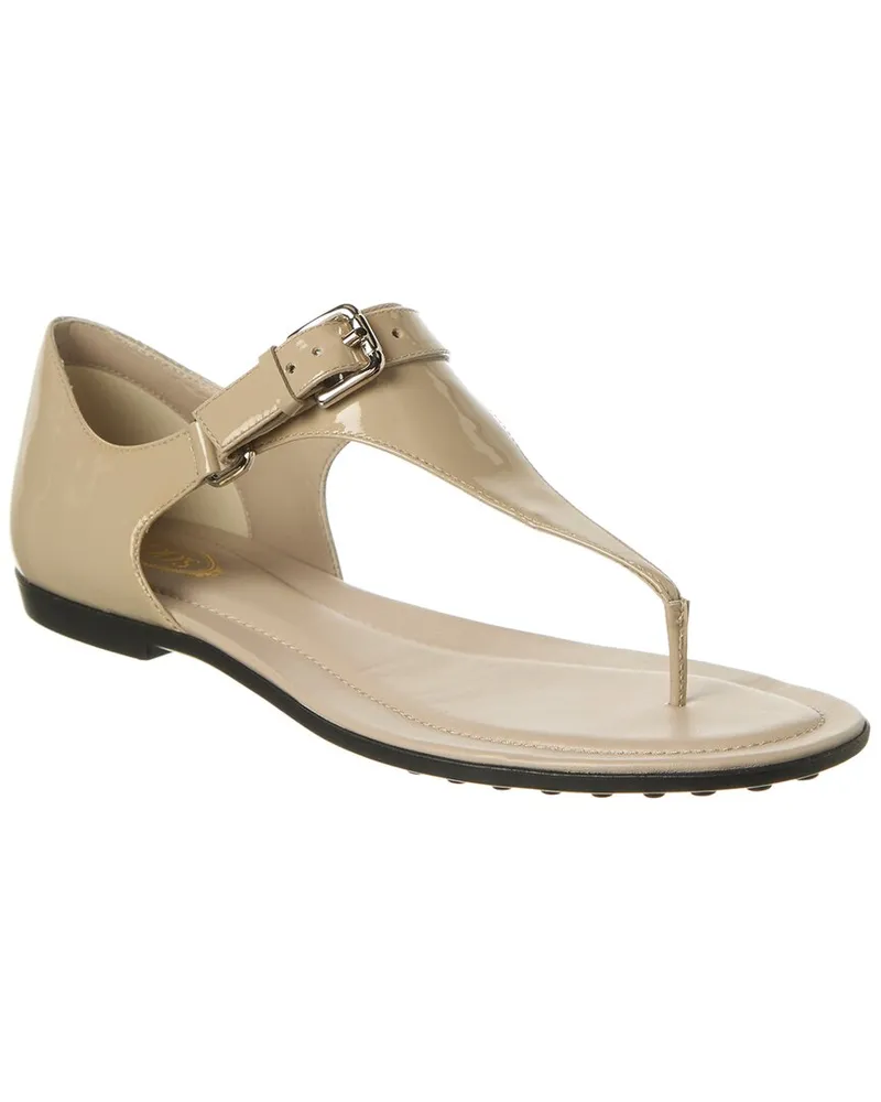 TOD'S TOD’s Patent Sandal Grey