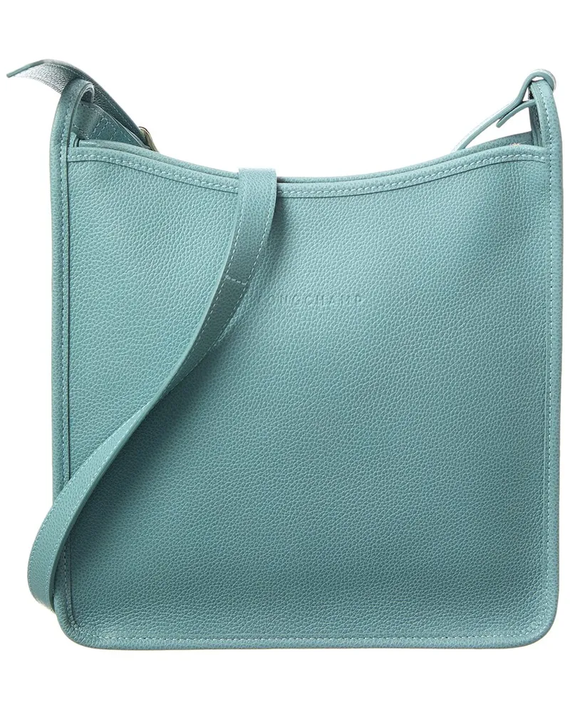 Longchamp Le Foulonné Small Leather Crossbody Blue
