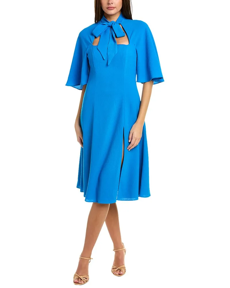 Black Halo Coralia A-Line Dress Blue