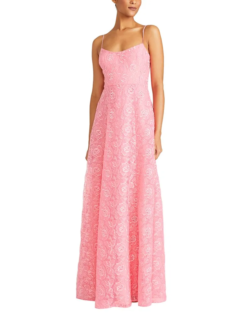 Monique Lhuillier Linda Lace Maxi Dress Nocolor