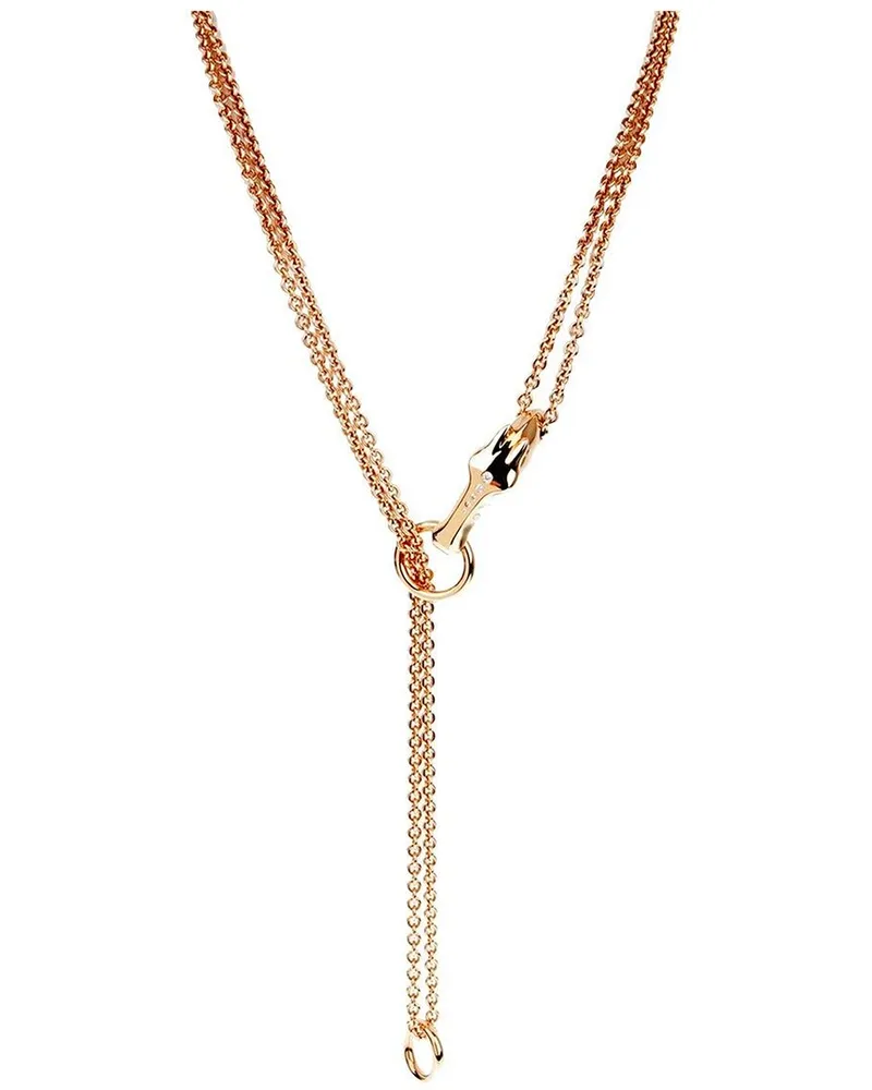 Hermès 18K 0.21 ct. tw. Diamond Galop Necklace (Authentic Pre-Loved Nocolor