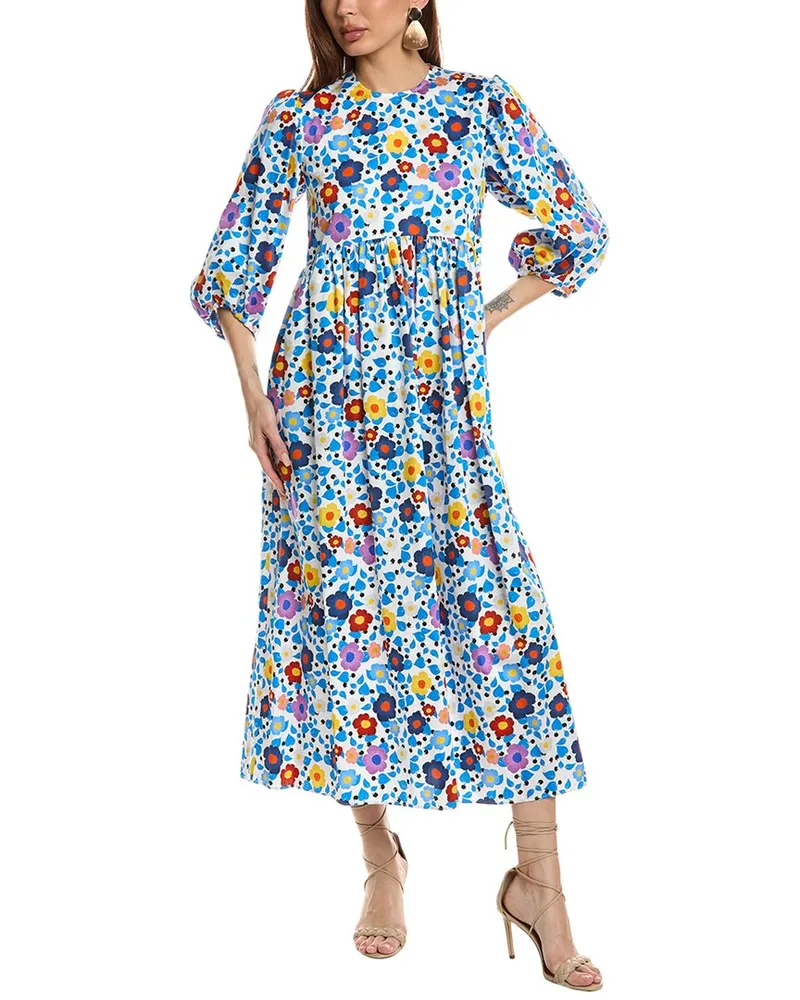 Borgo De Nor Vanessa Midi Dress White