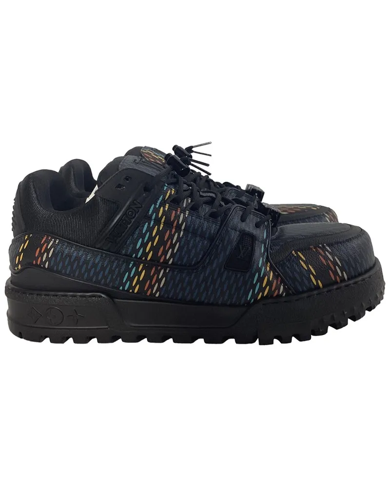 Louis Vuitton Men's Leather LV Trainer Maxi Sneaker (Authentic Pre-Loved Nocolor