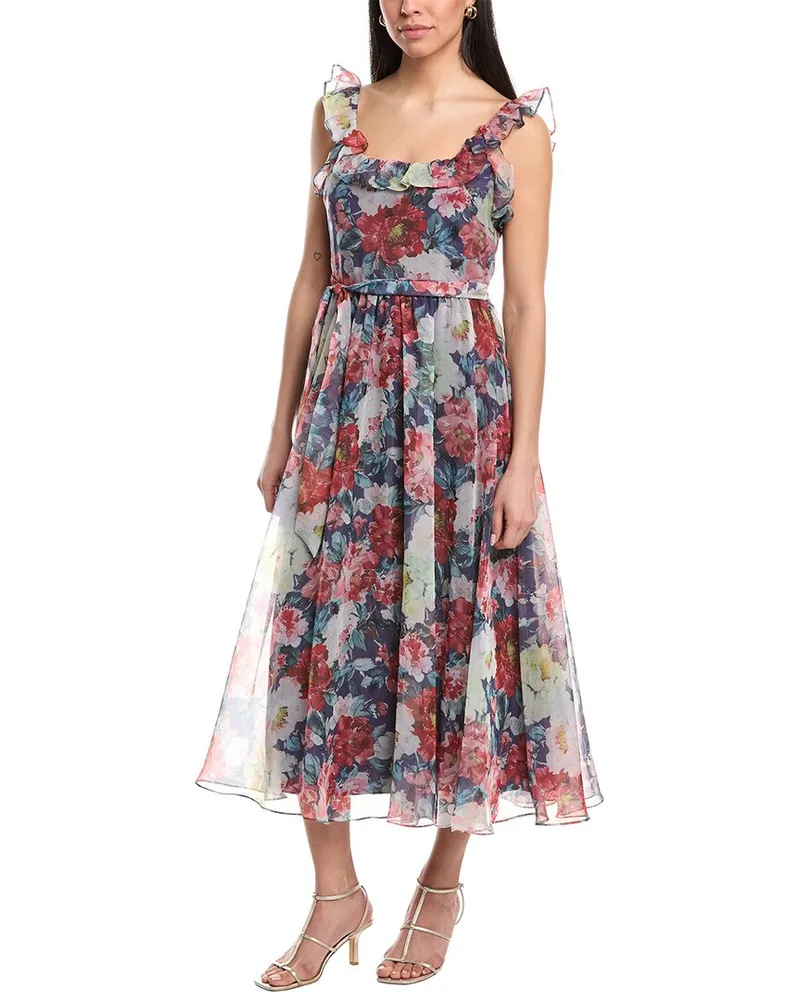 Mikael Aghal Midi Dress Blue