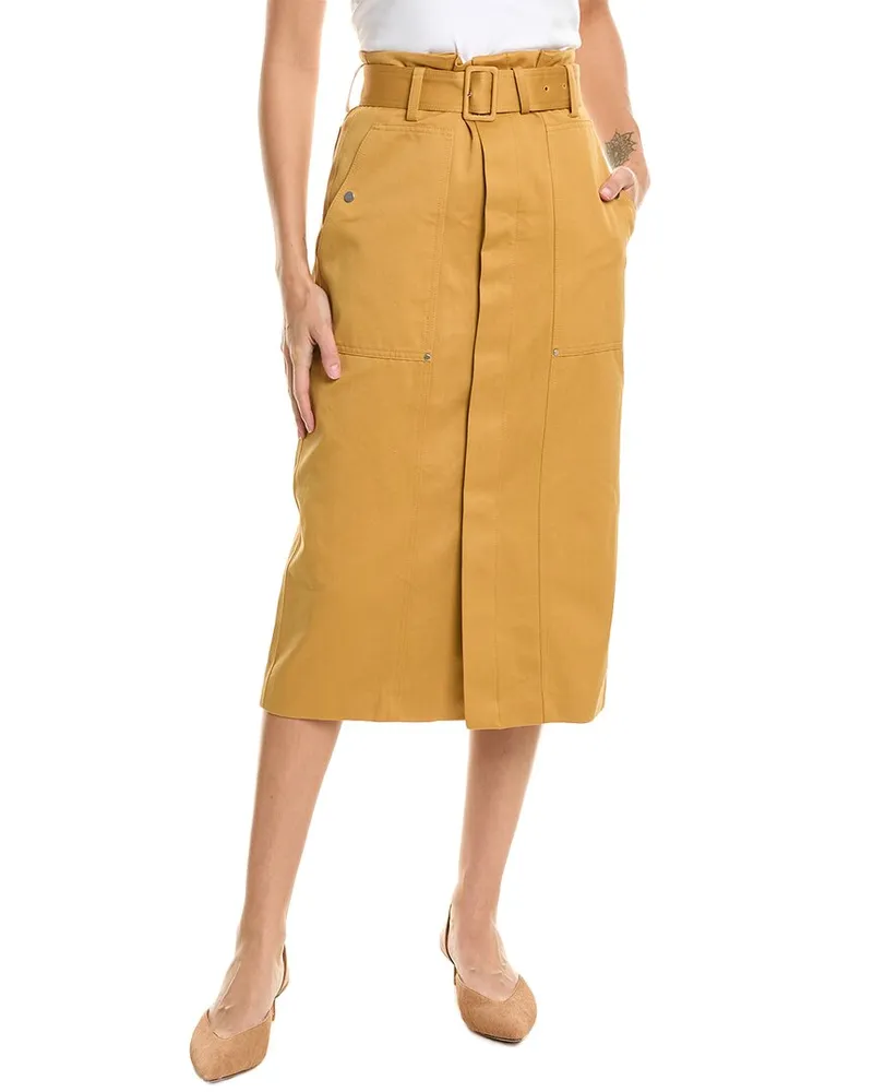A.L.C. Maia Midi Skirt Gold