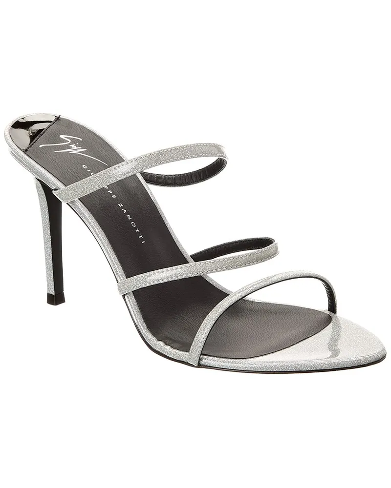 Giuseppe Zanotti Alimha 90 Vinyl Sandal Silver