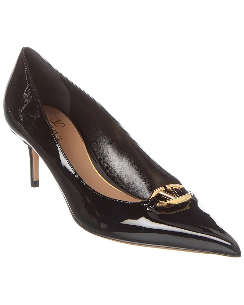 Valentino Garavani VLogo 60 Patent Pump Black