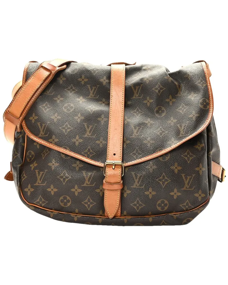 Louis Vuitton Monogram Canvas Saumur (Authentic Pre-Loved Nocolor