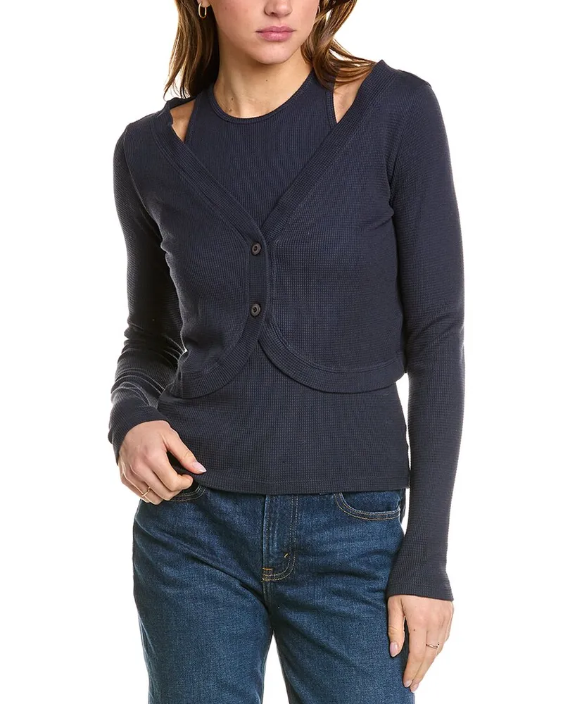 Monrow Baby Thermal Cardi Top Nocolor