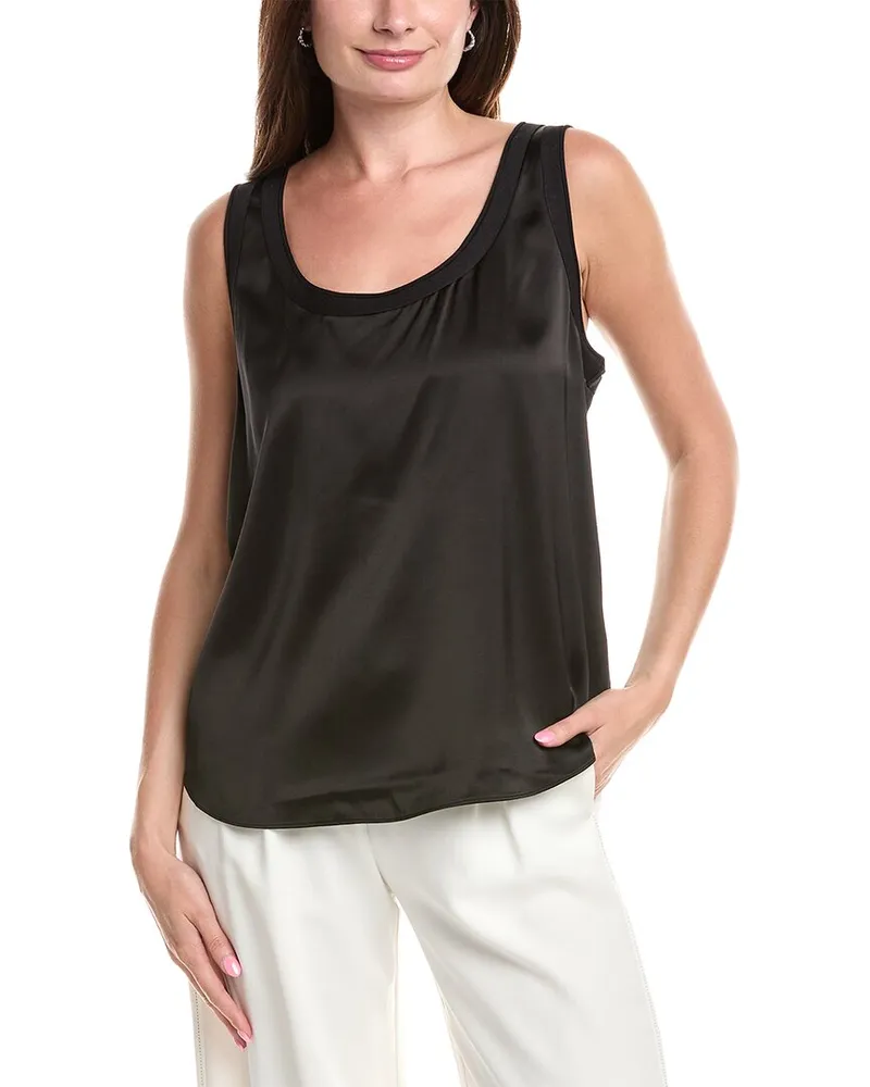 ST. JOHN Satin Top Black