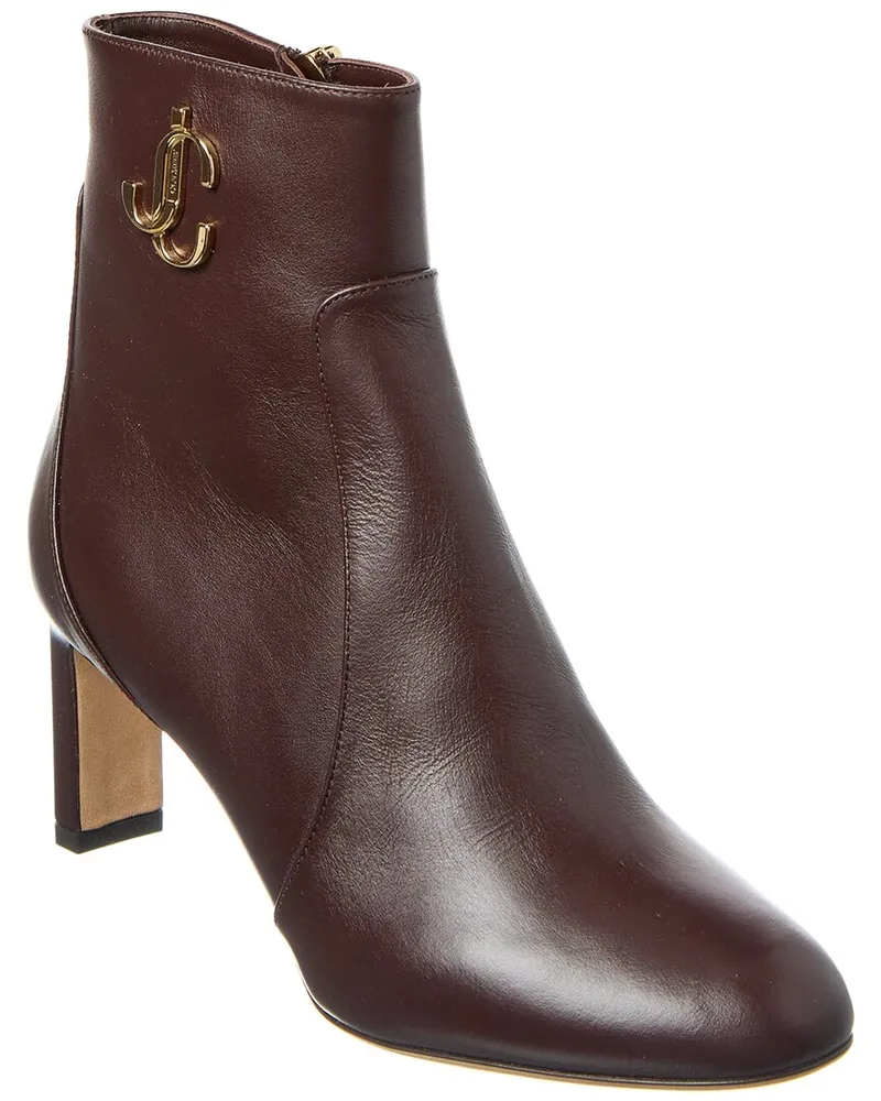 Jimmy Choo JC 65 Leather Bootie Brown