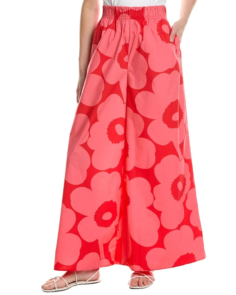 Marimekko Voimakukka Unikko Pant Red