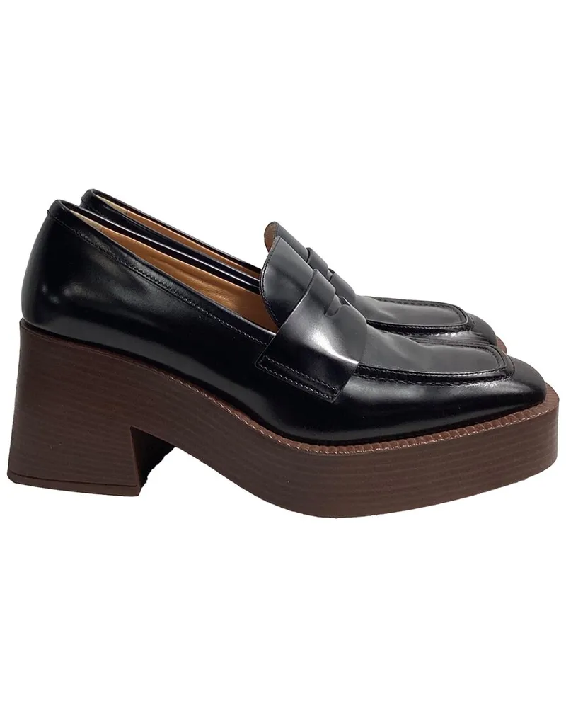 TOD'S TOD’s Women's Leather 75mm Platform Loafer (Authentic Pre-Loved Nocolor