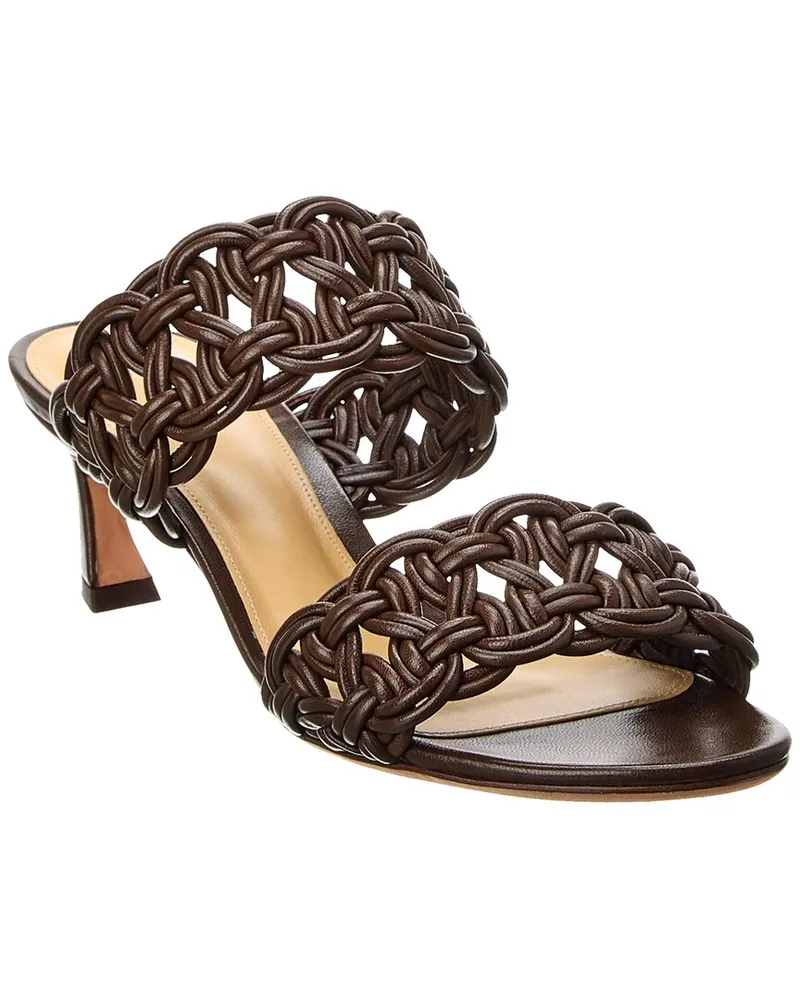 Alexandre Birman Sammy 50 Leather Sandal Brown