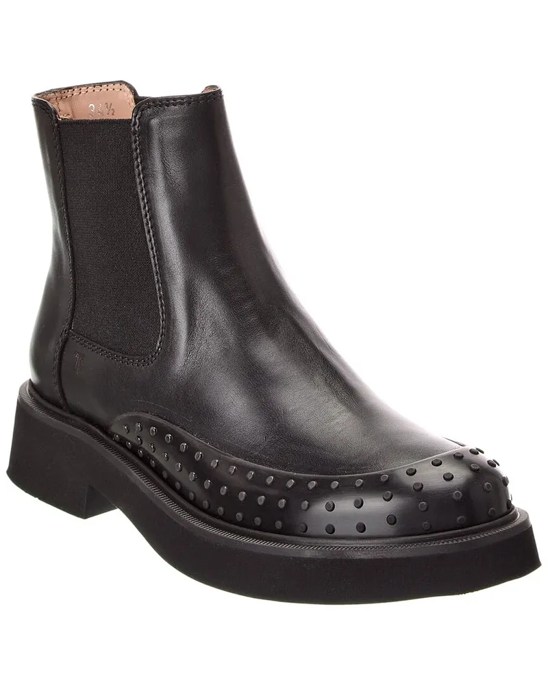 TOD'S Gomma Suede Boot Black