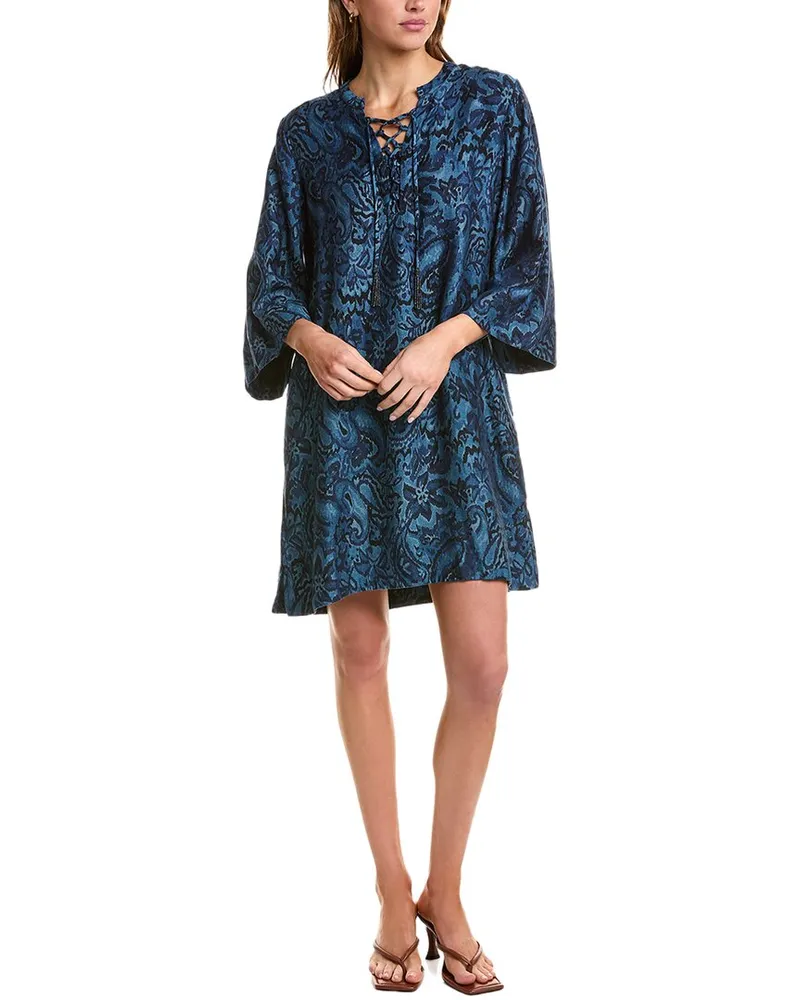 Johnny Was Tie Front Kimono Sleeve Dress Nocolor