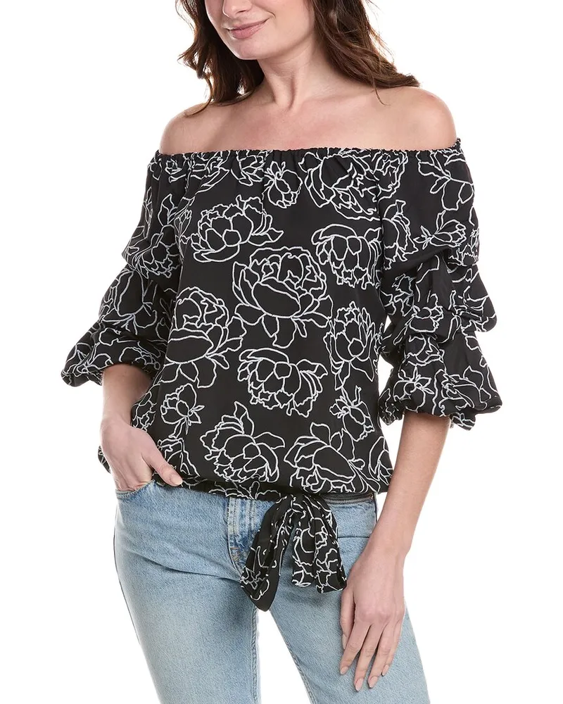 Vince Camuto Off-The-Shoulder Blouse Black
