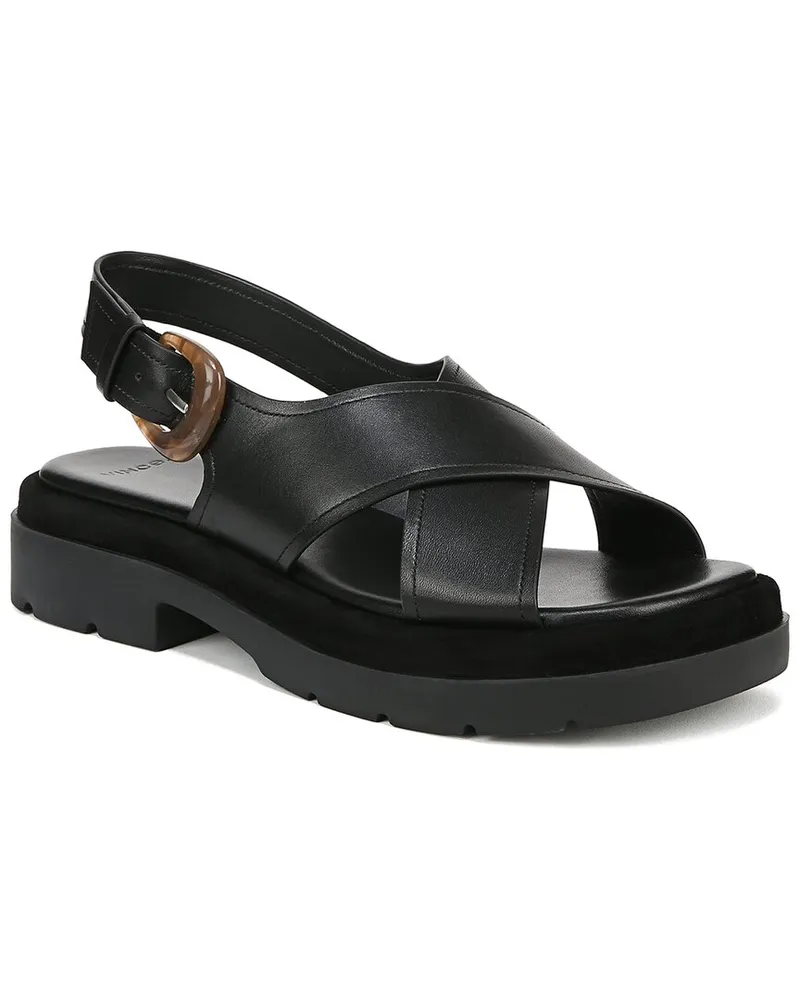 Vince Helena Leather Slingback Sandal Black