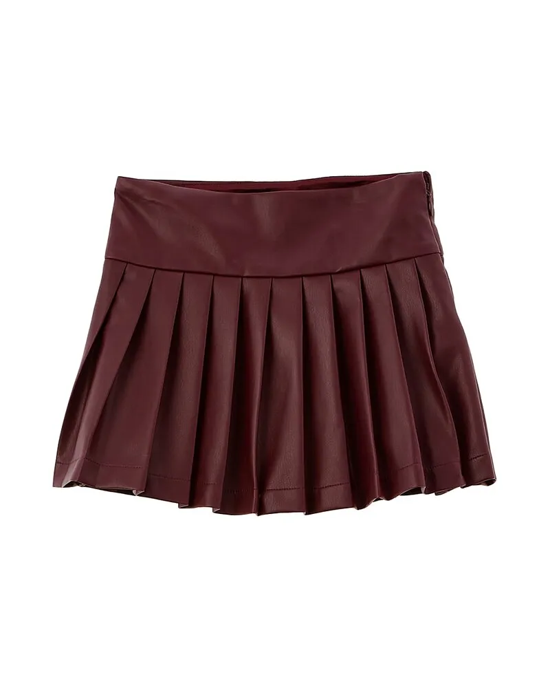 Bardot Pleat Skirt Red