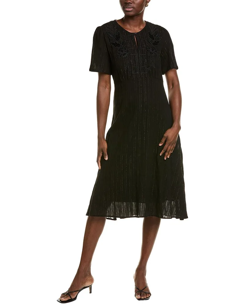 Johnny Was Calme by  Mirah Midi Dress Black