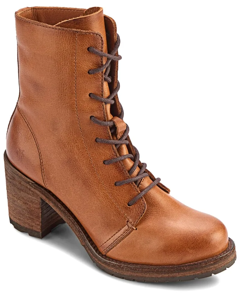 Frye Karen Leather Combat Boot Nocolor