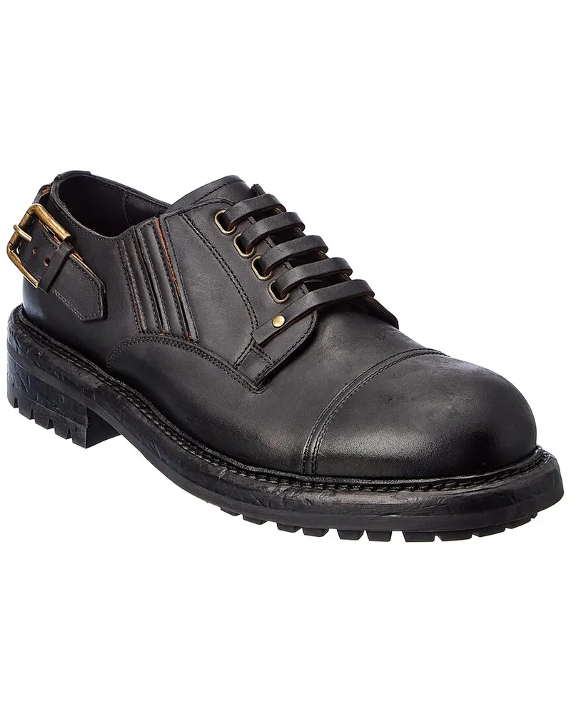 Dolce & Gabbana Leather Oxford Black