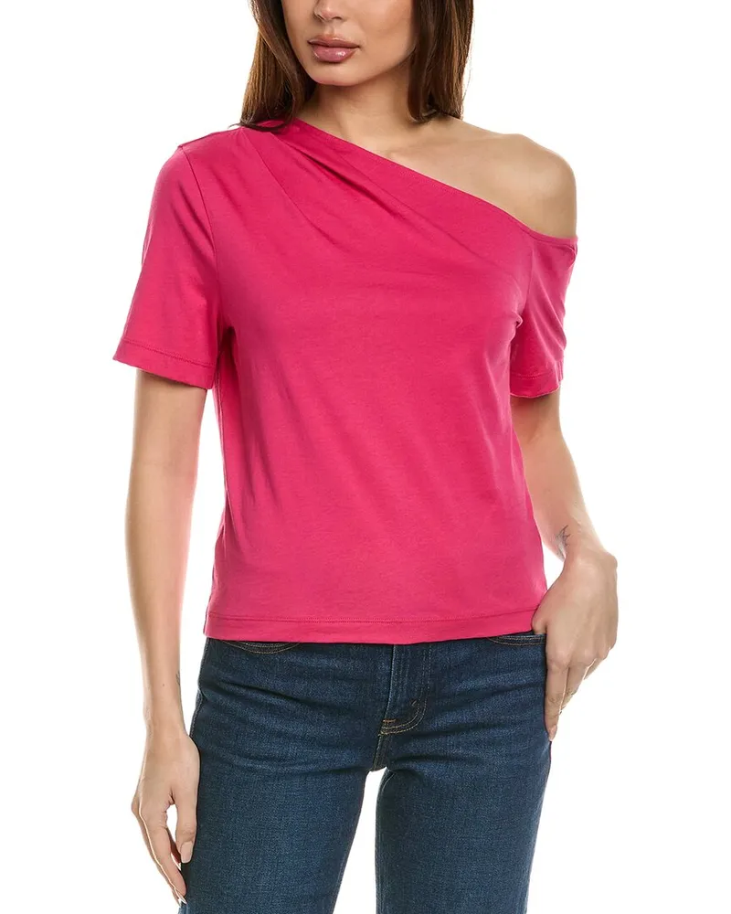 Nation Ltd Randa Draped T-Shirt Pink