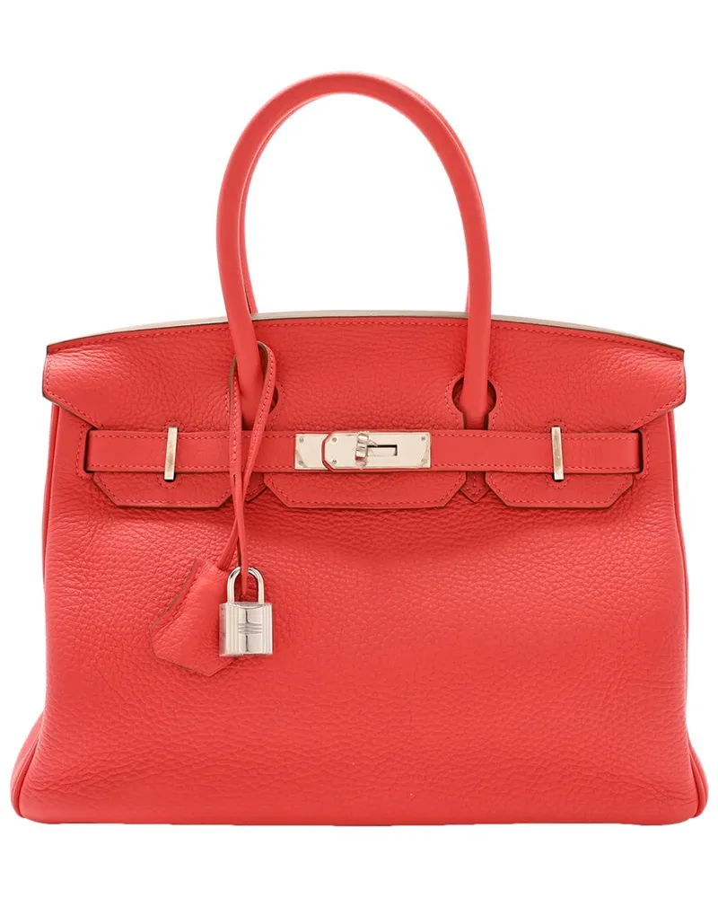 Hermès Bougainvillea Togo Leather Birkin Retourne PHW (Authentic Pre-Loved Nocolor